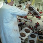 Easter egg molds in giant 'spinners'