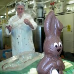This chocolate bunny nearly escaped!