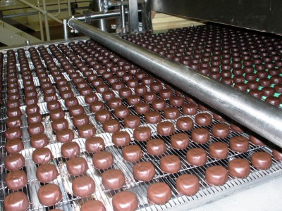 Chocolates on a conveyer