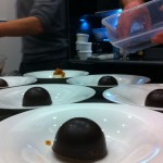 Dessert No. 2 waiting for hot chocolate sauce Dessert No. 2 waiting for hot chocolate sauce