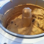 My ice cream in the ice cream maker